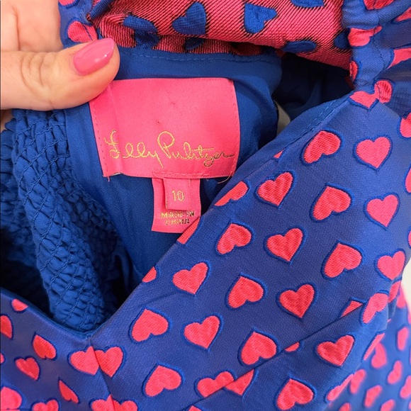 Lilly Pulitzer Nelle dress in Borealis Blue Lovesick Jacquard size 10 - Picture 4 of 6